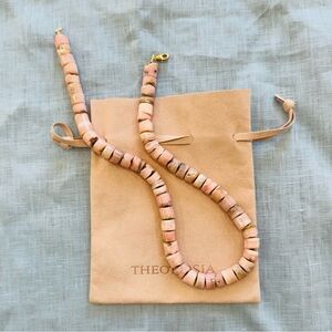 NEW - Theodosia Pink Opal Heishi-cut Candy Necklace